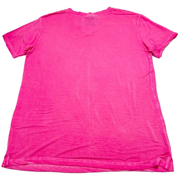 Mineral Wash Bubblegum Pink Slouchy V-tee - Picture 5 of 10